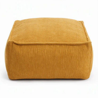 🔥Unstuffed Square Pouf Cover | Storage Ottoman Slipcover for Living Room, Bedroom & Clothes Storage, Washable 45x45x23cm