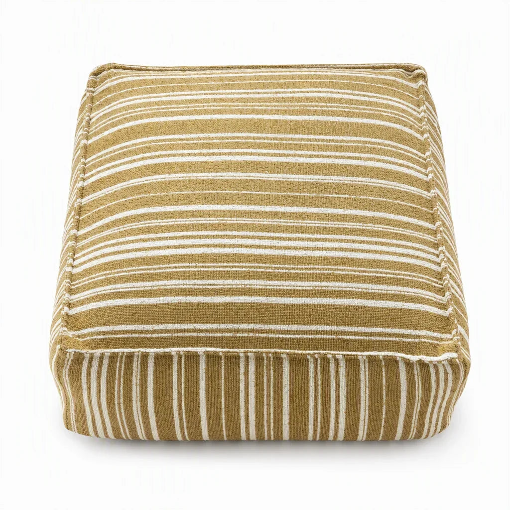 🔥Unstuffed Square Pouf Cover | Storage Ottoman Slipcover for Living Room, Bedroom & Clothes Storage, Washable 45x45x23cm
