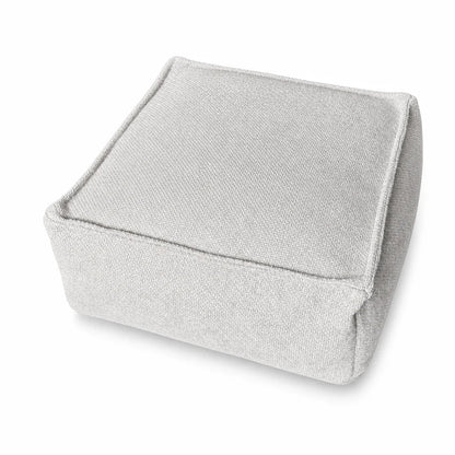 🔥Unstuffed Square Pouf Cover | Storage Ottoman Slipcover for Living Room, Bedroom & Clothes Storage, Washable 45x45x23cm