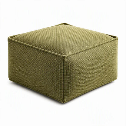 🔥Unstuffed Square Pouf Cover | Storage Ottoman Slipcover for Living Room, Bedroom & Clothes Storage, Washable 45x45x23cm