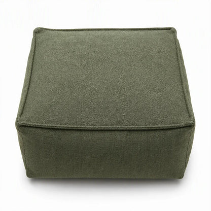 🔥Unstuffed Square Pouf Cover | Storage Ottoman Slipcover for Living Room, Bedroom & Clothes Storage, Washable 45x45x23cm
