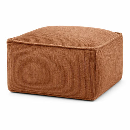 🔥Unstuffed Square Pouf Cover | Storage Ottoman Slipcover for Living Room, Bedroom & Clothes Storage, Washable 45x45x23cm