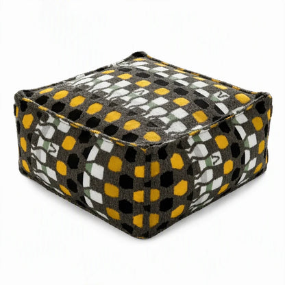 🔥Unstuffed Square Pouf Cover | Storage Ottoman Slipcover for Living Room, Bedroom & Clothes Storage, Washable 45x45x23cm