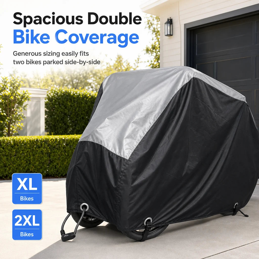 Waterproof And Dustproof 190t Bicycle Cover For Outdoor Bike Protection🚴