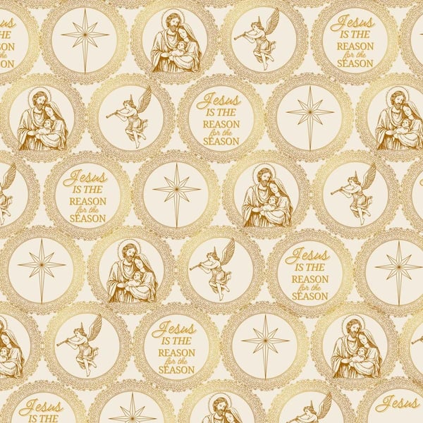 ✝️ Jesus Is The Reason For The Season🎄🎁Christian Christmas Wrapping Paper