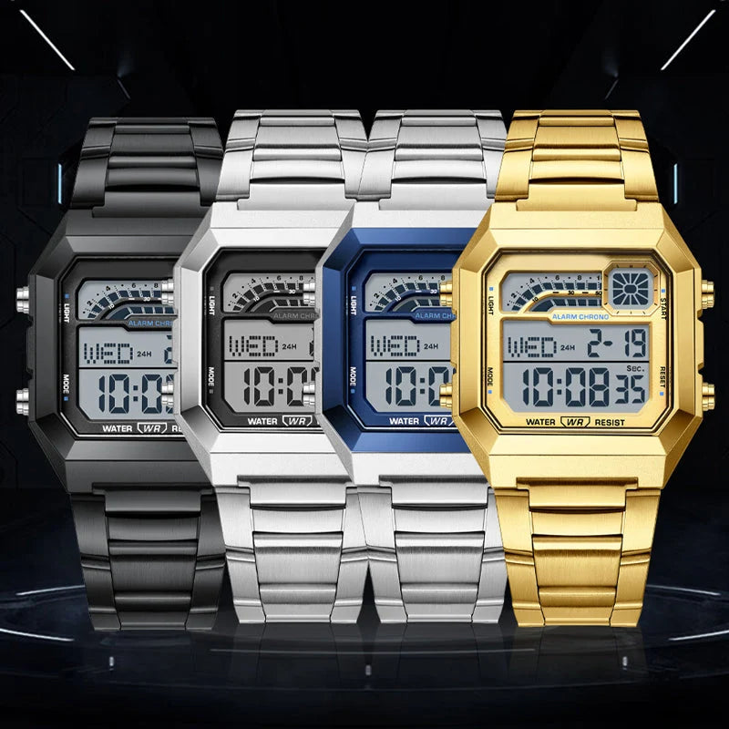 📢48% Off Now! ⌚ Unisex Digital Watch With Square Display & Luminous Backlight – Sleek Design, Bright Backlight & Comfortable Fit – Perfect For Daily Wear, Sports & Travel 💪