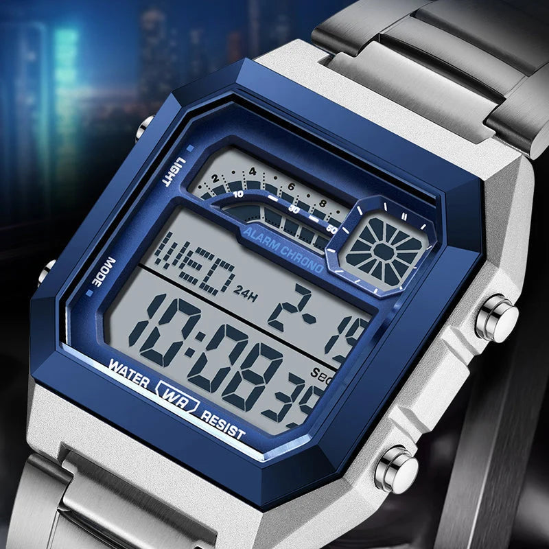 📢48% Off Now! ⌚ Unisex Digital Watch With Square Display & Luminous Backlight – Sleek Design, Bright Backlight & Comfortable Fit – Perfect For Daily Wear, Sports & Travel 💪