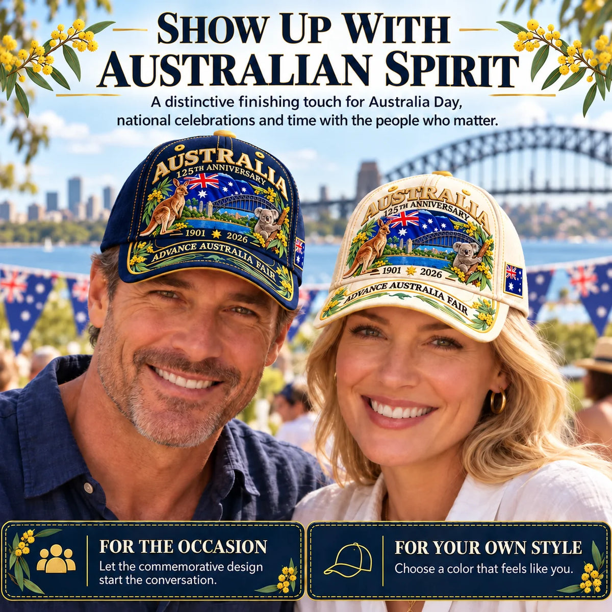 🦘Australia 125th Anniversary 1901–2026 Commemorative Cap