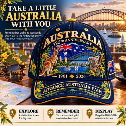 🦘Australia 125th Anniversary 1901–2026 Commemorative Cap