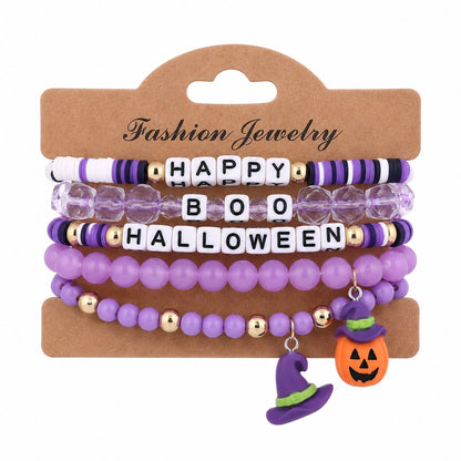 🔥Last Day 50% OFF - Halloween Series Cartoon Soft Clay Bracele