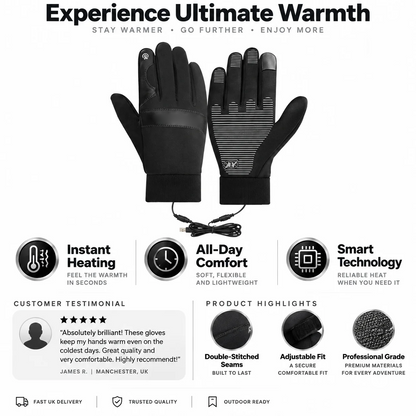 Winter Outdoor Warm Electric Heated Gloves