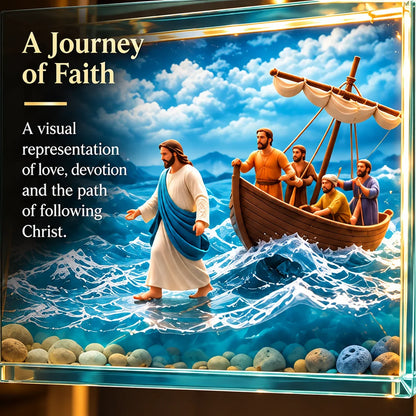 ✝️🙏✝️ The Story of Jesus LED Cross Lamp ✨ 6 Biblical Scenes & Meaningful Christian Gift