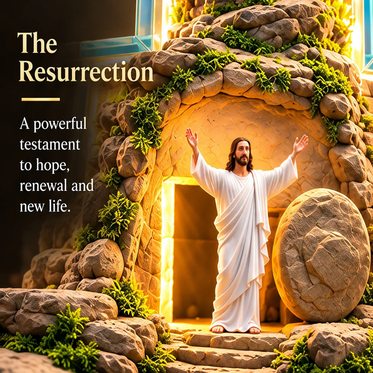 ✝️🙏✝️ The Story of Jesus LED Cross Lamp ✨ 6 Biblical Scenes & Meaningful Christian Gift