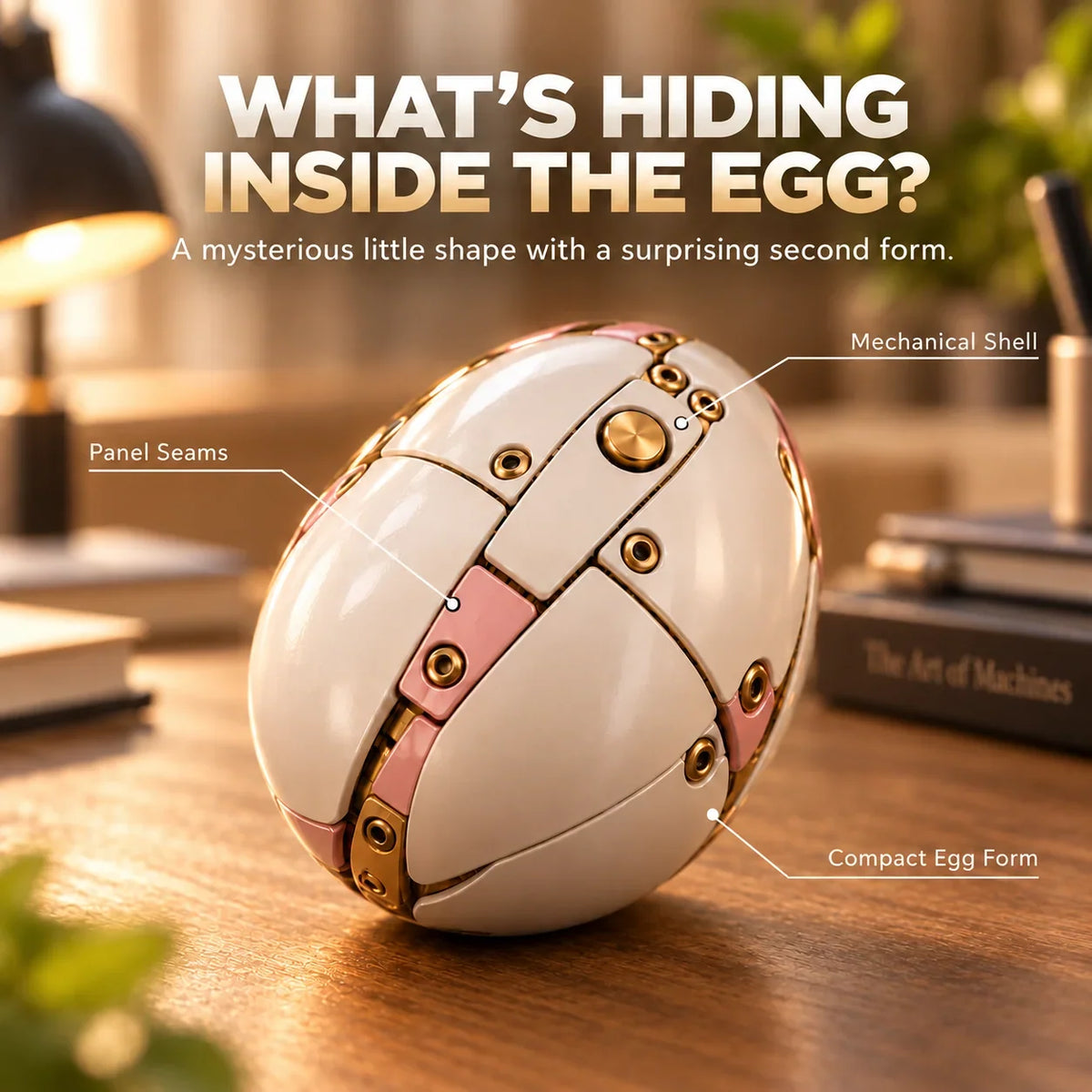 ✨🦄 2-in-1 Transforming Mechanical Unicorn Egg – Winged Fantasy Figure