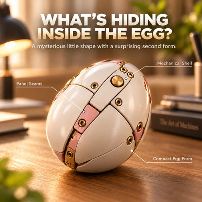 ✨🦄 2-in-1 Transforming Mechanical Unicorn Egg – Winged Fantasy Figure