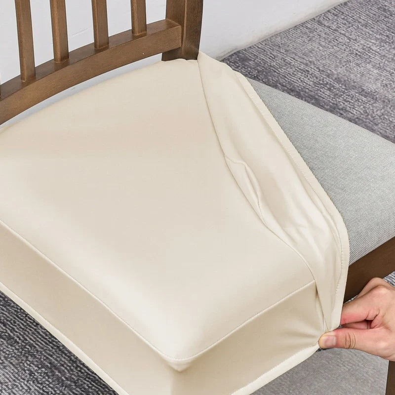 🪑 Waterproof Stretch PU Leather Dining Chair Seat Cover 💧