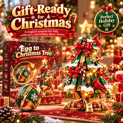 🥚✨🎄 Egg-to-christmas Tree™ Magical Transforming Toy – Cardinal Christmas Tree Holiday Gift 🎁