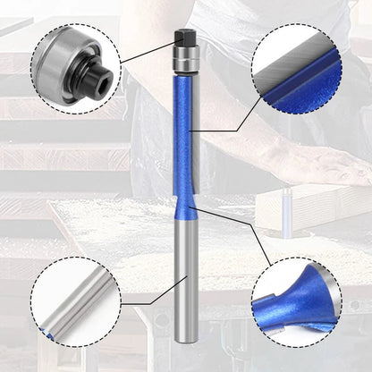 ⚙️ LIMITED-TIME 49% OFF! ✨ Biaxial Trimming Tool – Carbide Router Bit, Sharp Cut, Blue Nano Coating 🛠️