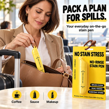 🖊️ Portable Dual-Head Stain Remover Pen - Waterless Stain Cleaning