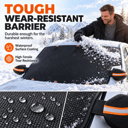 ✨ Thickened Oxford Windshield Cover – Windproof, All-season, Secure Fit ☀️