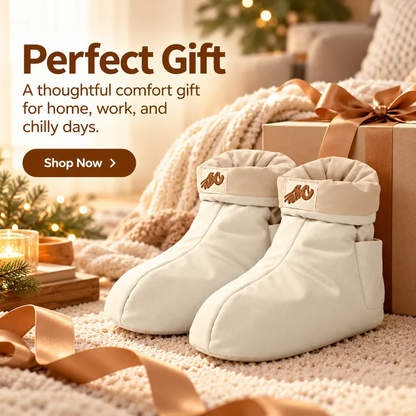 USB-Heated Foot Warmer Boots – Waterless Electric Foot Warmers