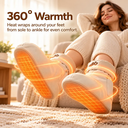 USB-Heated Foot Warmer Boots – Waterless Electric Foot Warmers