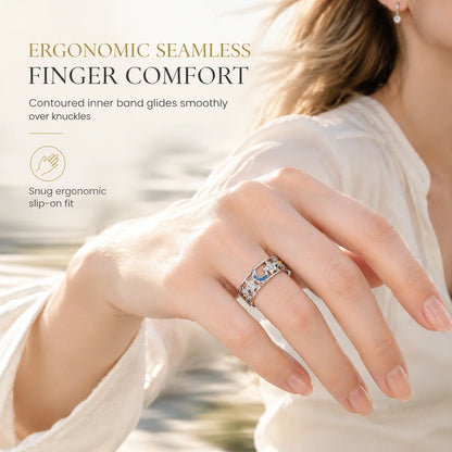 💎Women's Celestial Sun Moon and Star Hollow Out Ring