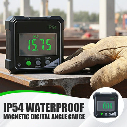 📐IP54 Waterproof Magnetic Digital Angle Gauge – Precise, Hands-free, Tough ✨