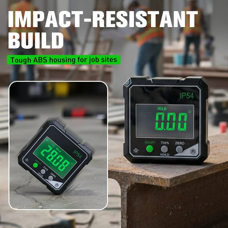 📐IP54 Waterproof Magnetic Digital Angle Gauge – Precise, Hands-free, Tough ✨