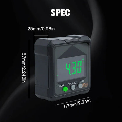 📐IP54 Waterproof Magnetic Digital Angle Gauge – Precise, Hands-free, Tough ✨