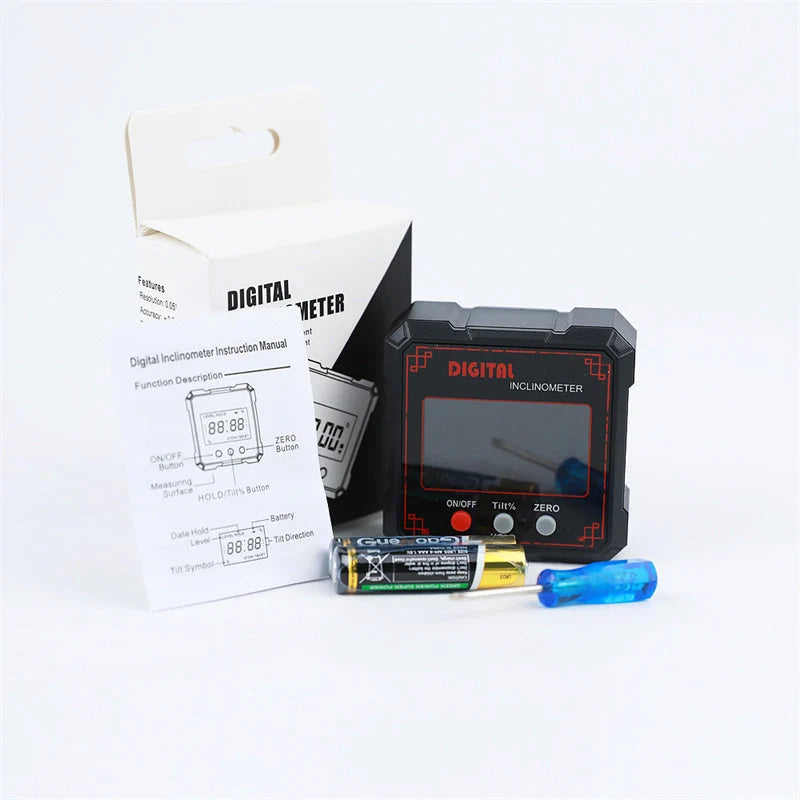 📐IP54 Waterproof Magnetic Digital Angle Gauge – Precise, Hands-free, Tough ✨