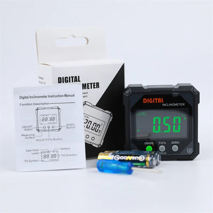 📐IP54 Waterproof Magnetic Digital Angle Gauge – Precise, Hands-free, Tough ✨