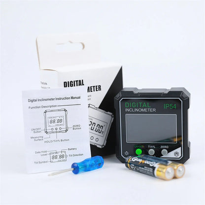 📐IP54 Waterproof Magnetic Digital Angle Gauge – Precise, Hands-free, Tough ✨