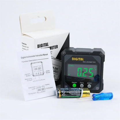 📐IP54 Waterproof Magnetic Digital Angle Gauge – Precise, Hands-free, Tough ✨