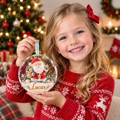 🎄✨Personalized Coastal Beach Christmas Ornament