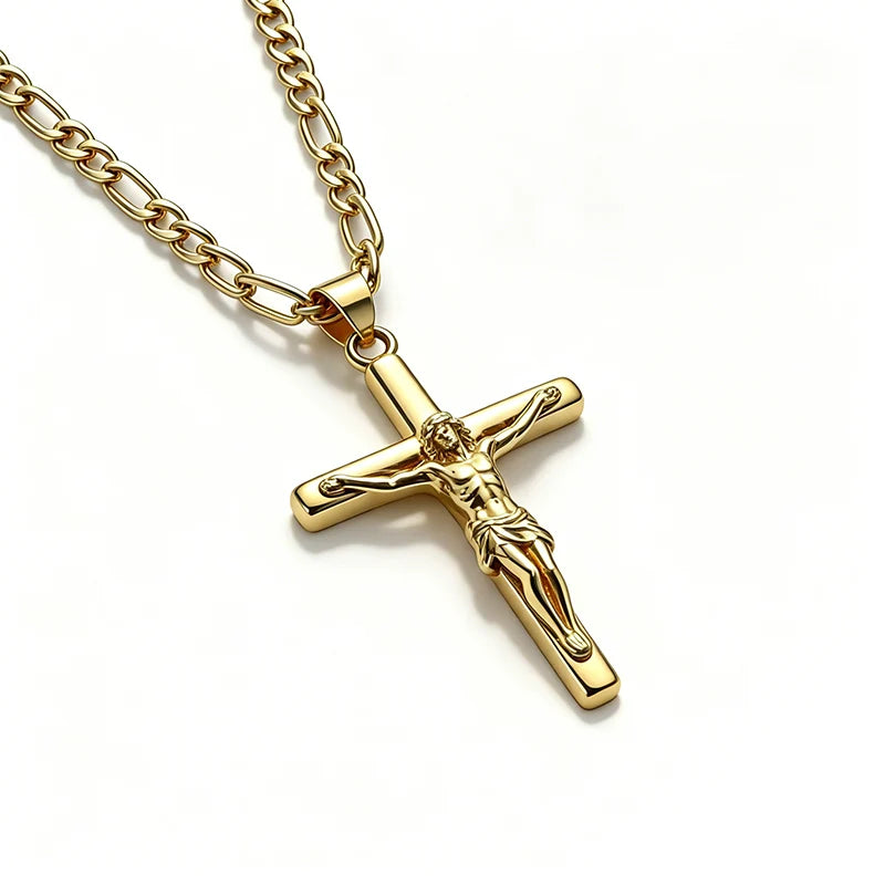 Crucifix Pendant Necklace for Men & Women