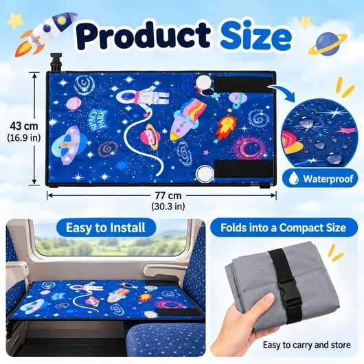 ✈️ Kids’ Airplane Seat Extender – Foldable Travel Leg Rest, No Inflation Needed 🚀
