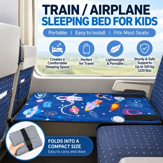 ✈️ Kids’ Airplane Seat Extender – Foldable Travel Leg Rest, No Inflation Needed 🚀