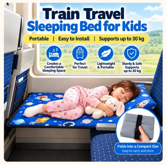 ✈️ Kids’ Airplane Seat Extender – Foldable Travel Leg Rest, No Inflation Needed 🚀