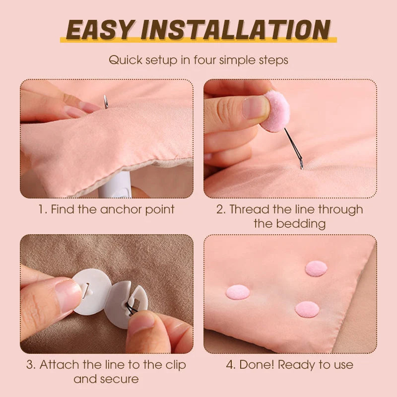 Soft & Secure Universal Bedding Clips