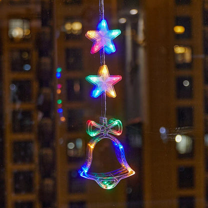🎄❄️ DIY Christmas Snowflake Suction Cup LED Lights ✨ | Battery Operated, Warm & Multi-Colour, Window Suction Lights, Christmas Home & Party Decor