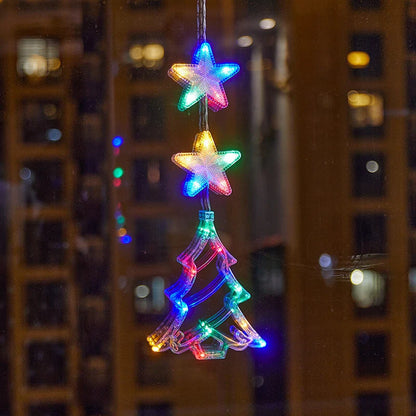🎄❄️ DIY Christmas Snowflake Suction Cup LED Lights ✨ | Battery Operated, Warm & Multi-Colour, Window Suction Lights, Christmas Home & Party Decor