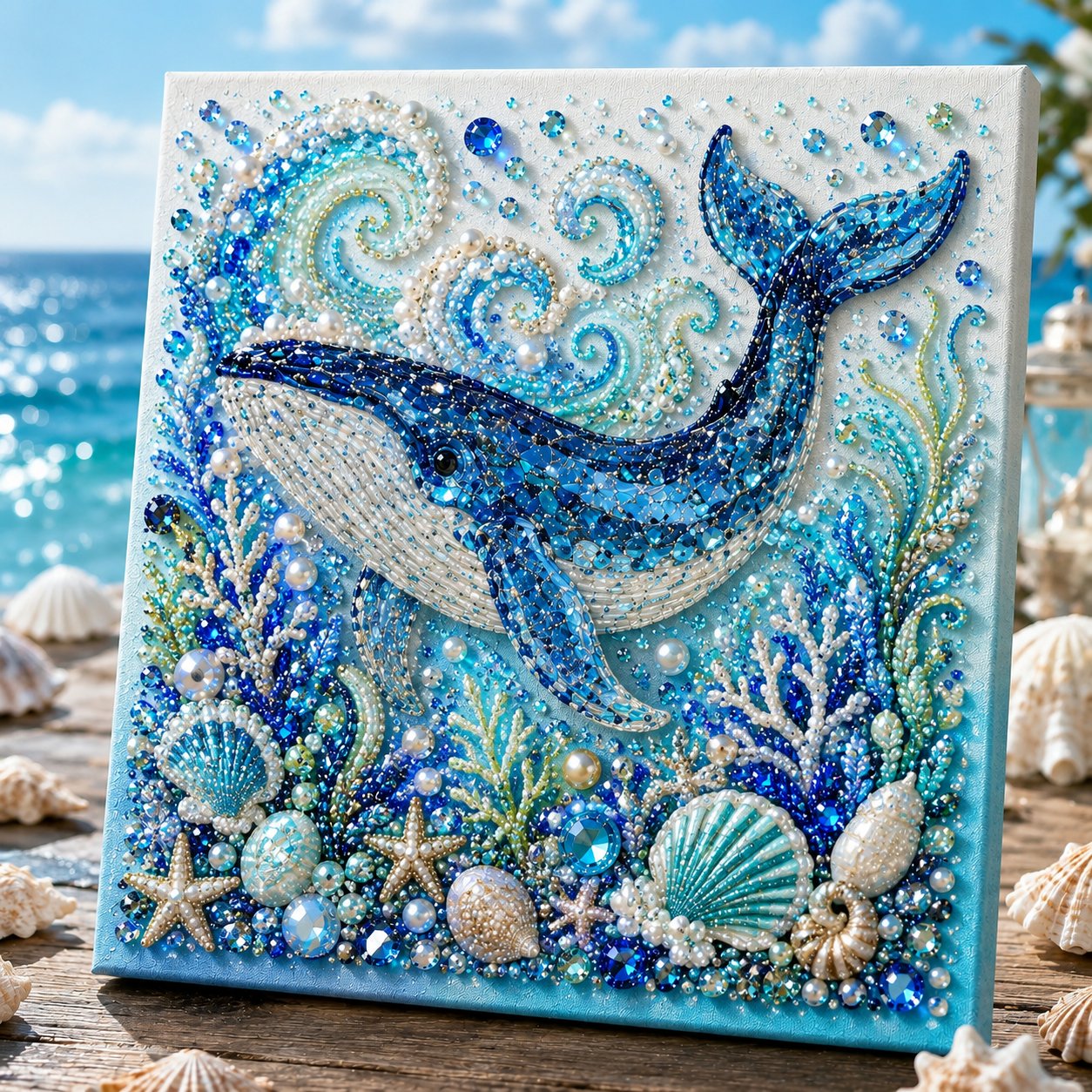 🔥Last Day 49% OFF - 🌊✨Ocean Theme Pearl Art DIY Kit(📦Buy 3 Free Shipping)