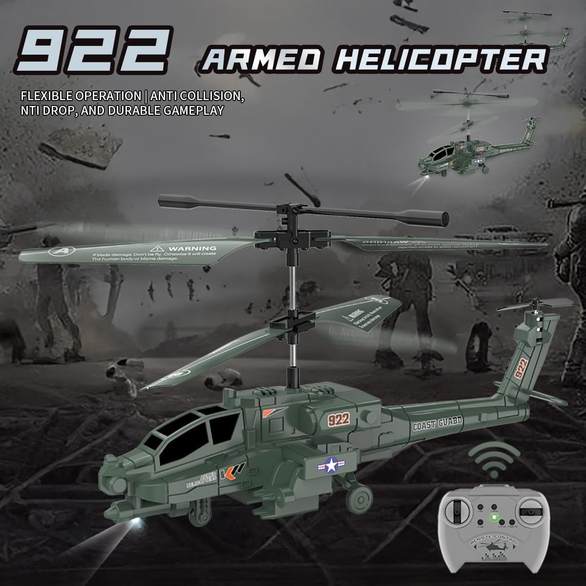Remote Control RC Military Helicopter 🔥