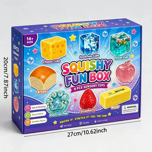 8-Piece Cute Animal Squishy Gift Pack