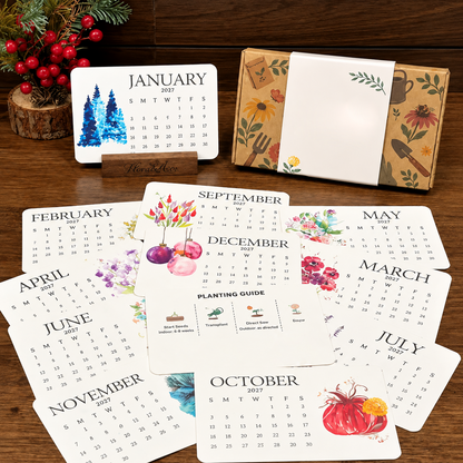 ✨Early Holiday Sale 45% OFF🌱Eco-Friendly Plantable “Timeless” Seed Calendar 2027