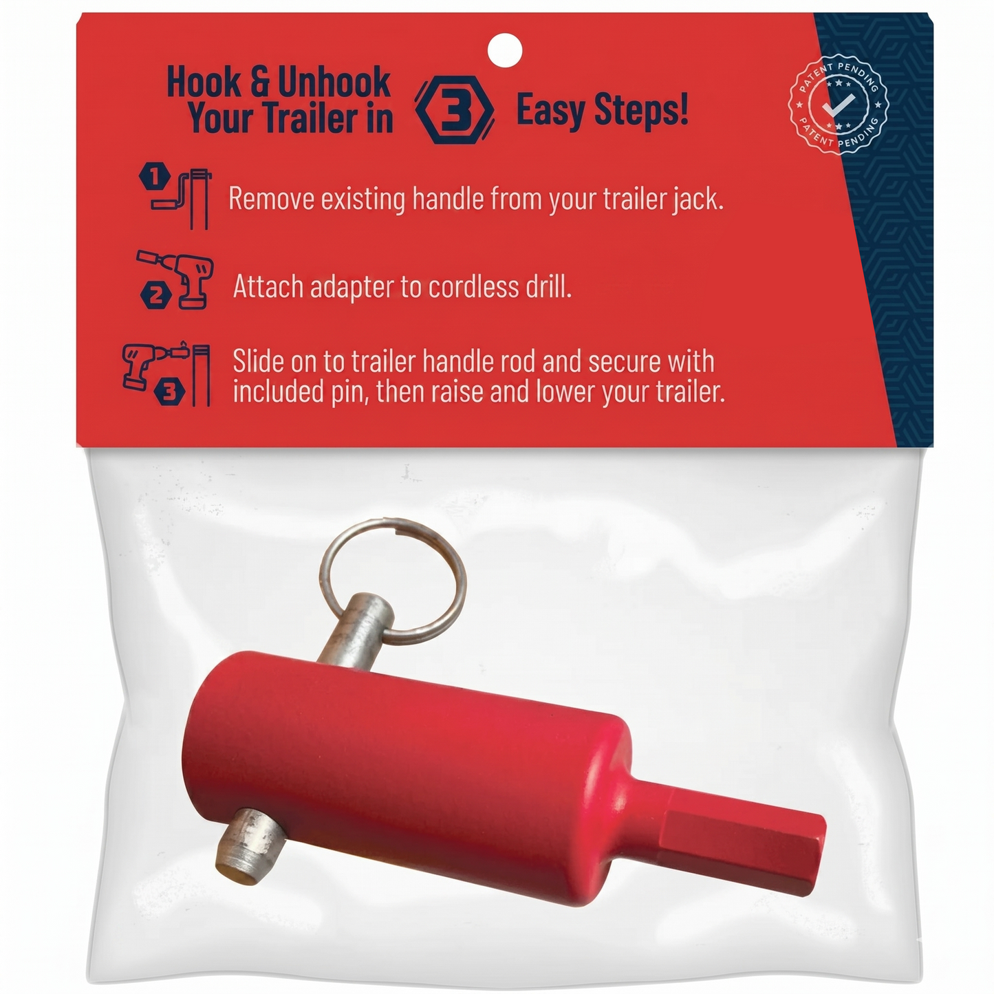 Trailer Jack Drill Adapter Tool