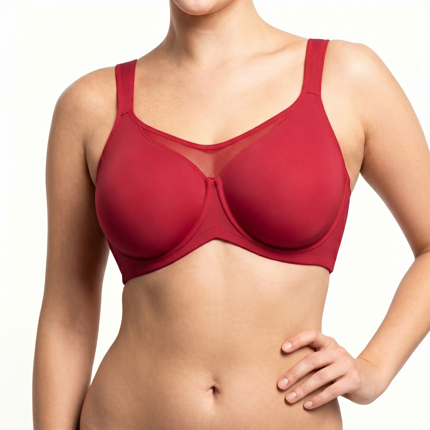 💐Women's Elegant Sheer Full Coverage Plus Size Bra