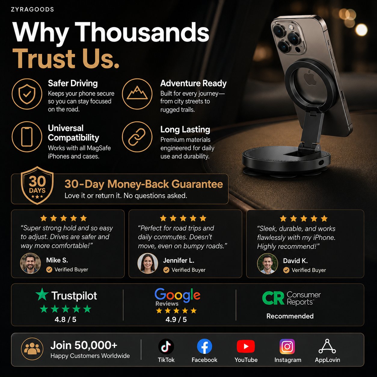 🎉 2026 Sale — Over 31,000 Sold! 💞 Multi-Functional Magnetic & Suction Phone Stand
