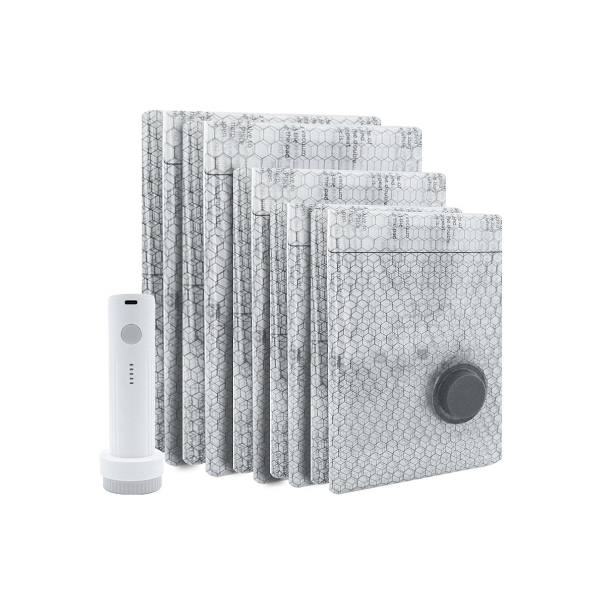 Cordless Travel Vacuum Bag Set